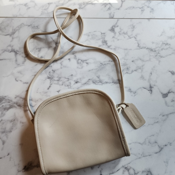 Coach Handbags - Coach Beige Crossbody Bag